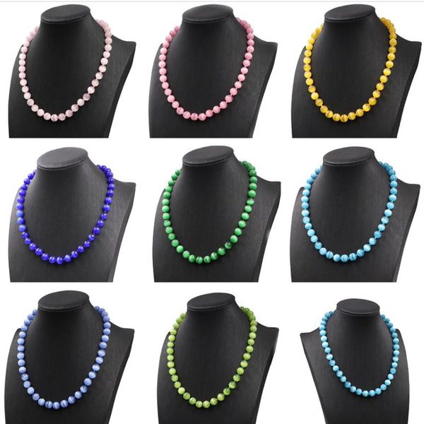 chokers 9 colors crystal beads strand necklace for women stone cat eye bohemian short chain statement choker necklaces jewelry 18" b186, Golden;silver
chokers 9 colors crystal beads strand necklace for women stone cat eye bohemian short chain statement choker necklaces jewelry 18" b186, Golden;silver