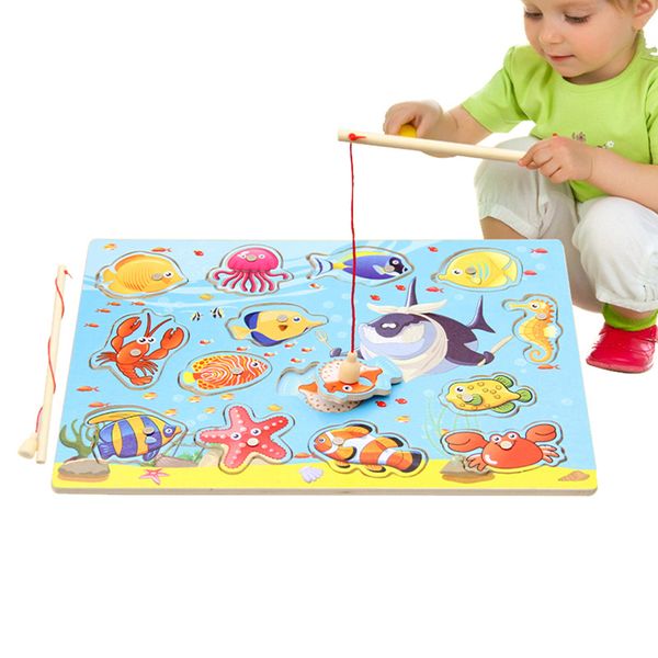 wooden fishing toy child gift baby interesting educational wood fish game diy 1018
wooden fishing toy child gift baby interesting educational wood fish game diy 1018