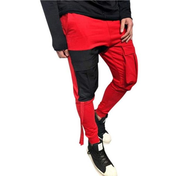 men's casual pants with color-block multi pockets man fitness cargo pants men's tactical work out casual male joggers, Black
men's casual pants with color-block multi pockets man fitness cargo pants men's tactical work out casual male joggers, Black