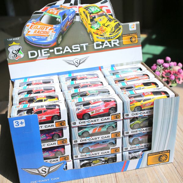 5/10/20/48pcs Mini Alloy Model Diecasts Vehicle Toys Plastic Wheels Box Pull Back Metal Auto Toy Car For Kids Boys Gifts