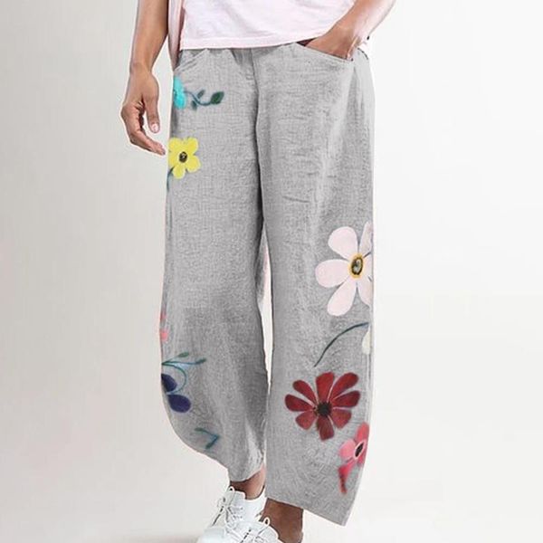 women casual harem pants summer elastic waist wide leg pants vintage floral print trouser femme loose pantalon plus size, Blue
women casual harem pants summer elastic waist wide leg pants vintage floral print trouser femme loose pantalon plus size, Blue
