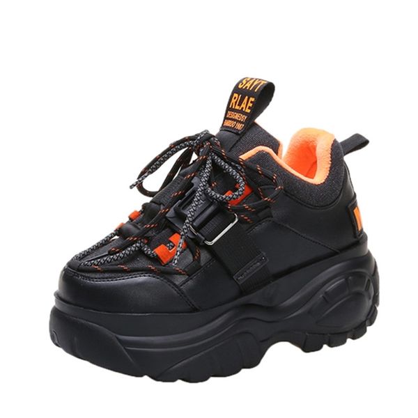 women platform sneakers lace-up winter velvet keep warm dad shoes high chunky casual shoes thick bottom flats ladies creeper 201110, Black
women platform sneakers lace-up winter velvet keep warm dad shoes high chunky casual shoes thick bottom flats ladies creeper 201110, Black