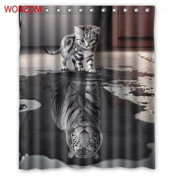 wonzom tiger and cat shower curtains with 12 hooks for mildewproof bathroom decor modern animal bath waterproof curtain gift1
wonzom tiger and cat shower curtains with 12 hooks for mildewproof bathroom decor modern animal bath waterproof curtain gift1