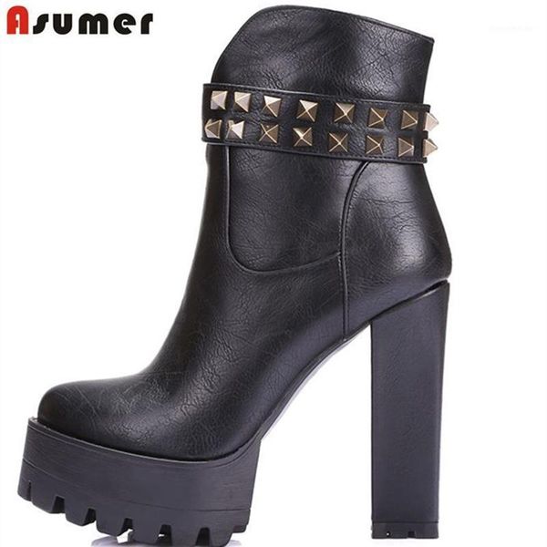 boots asumer soft pu leather women round toe platform shoes heel autumn winter ankle boots1, Black
boots asumer soft pu leather women round toe platform shoes heel autumn winter ankle boots1, Black