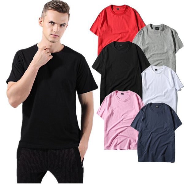 brand cotton mens t-shirt short sleeved men t shirt loose half sleeves leisure and tshirt for male round necks, White;black
brand cotton mens t-shirt short sleeved men t shirt loose half sleeves leisure and tshirt for male round necks, White;black