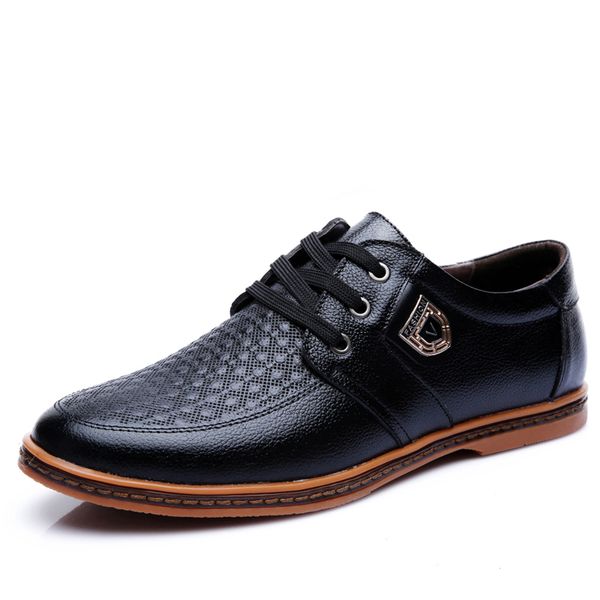 men leather casual shoes men's lace up footwear business moccasins male shoes chaussure home 201008, Black
men leather casual shoes men's lace up footwear business moccasins male shoes chaussure home 201008, Black