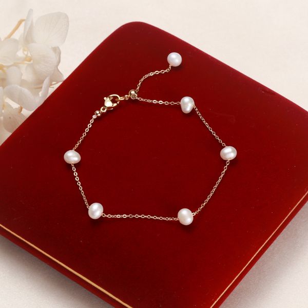 aiyanishi 5-6mm real cultured big pearl bracelet for women party gifts handmade bracelet strands natural freshwater pearls agate bangles, Golden;silver
aiyanishi 5-6mm real cultured big pearl bracelet for women party gifts handmade bracelet strands natural freshwater pearls agate bangles, Golden;silver