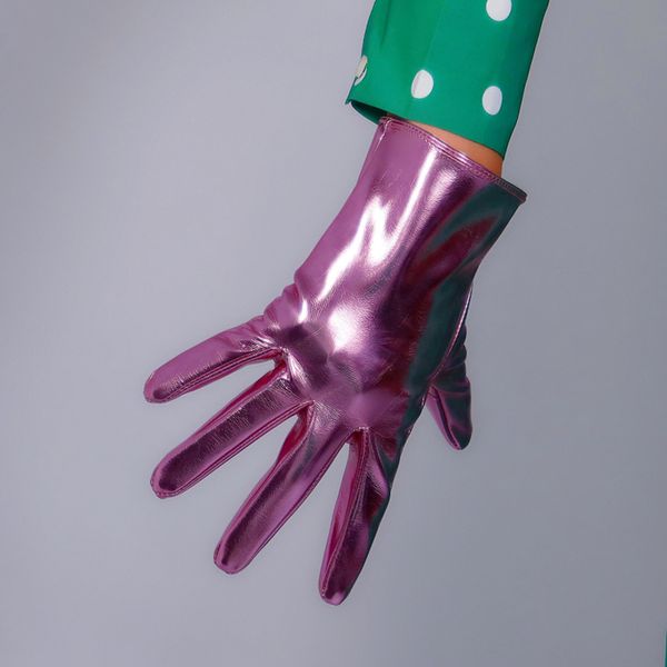 latex short faux patent 8" 21cm shine silvery pink wrist long women leather gloves pu276, Blue;gray
latex short faux patent 8" 21cm shine silvery pink wrist long women leather gloves pu276, Blue;gray
