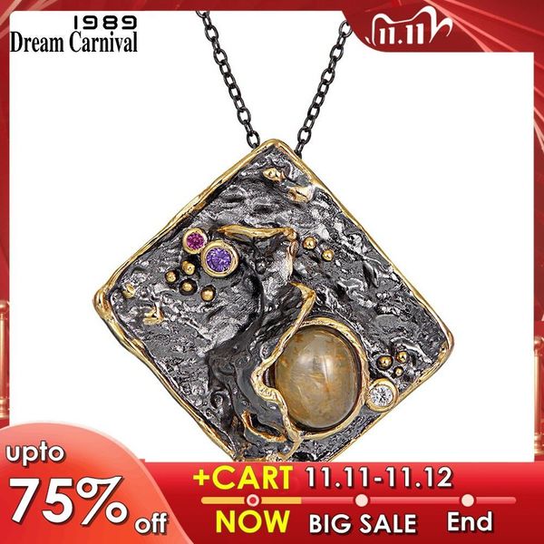 dreamcarnival1989 exaggerated personality new collection pendant necklace women black gold color vintage melon zirconia wp6677 q1113, Silver
dreamcarnival1989 exaggerated personality new collection pendant necklace women black gold color vintage melon zirconia wp6677 q1113, Silver