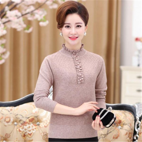 middle-aged womens pullovers autumn winter mother clothing cashmere sweater turtleneck knitted bottoming shirt plus size pz27381, White;black
middle-aged womens pullovers autumn winter mother clothing cashmere sweater turtleneck knitted bottoming shirt plus size pz27381, White;black