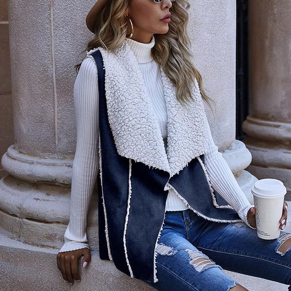 2021 overcoat autumn winter women coat vest stylish female thick warm suede jacket sleeveless outerwear casual girls streetwear, Black;white
2021 overcoat autumn winter women coat vest stylish female thick warm suede jacket sleeveless outerwear casual girls streetwear, Black;white