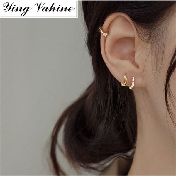 ying vahine 100% 925 sterling silver small zircons flowers geometric round hoop earrings for women, Golden;silver
ying vahine 100% 925 sterling silver small zircons flowers geometric round hoop earrings for women, Golden;silver