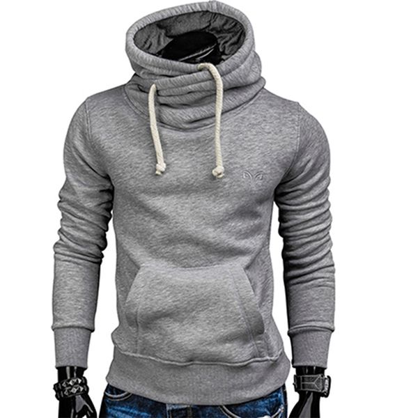 autumn drawstring sportswear men hip hop sweat wear pocket running jacket hoodies men male pullovers men's tracksuits 220114, Black