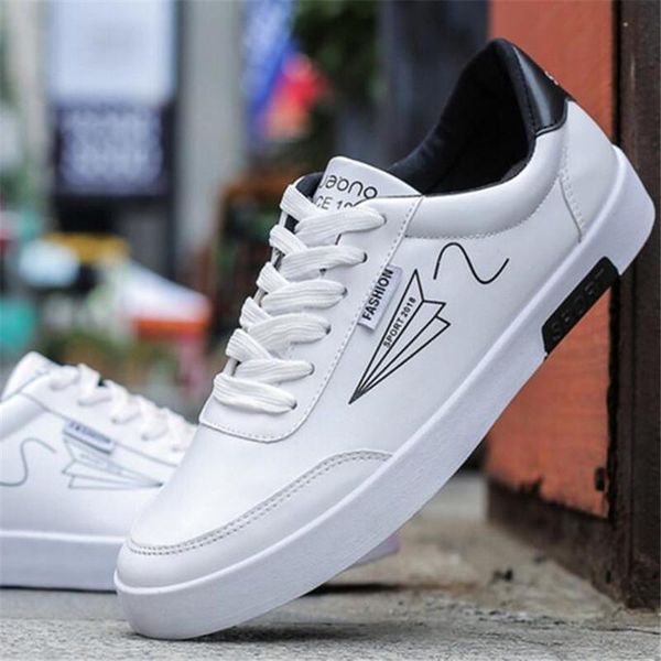 laidilangtu spring and autumn new white shoes men sneakers casual shoes skate pu fashion men movement, Black
laidilangtu spring and autumn new white shoes men sneakers casual shoes skate pu fashion men movement, Black
