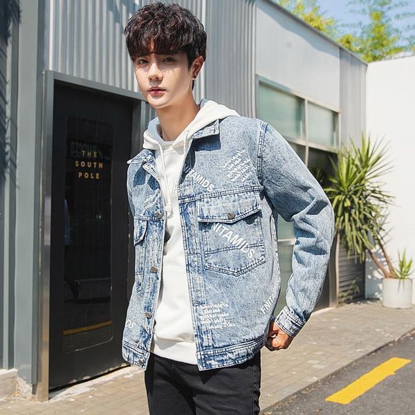 autumn new denim jacket men fashion wash letter printing casual denim jacket man streetwear wild hip hop loose bomber1, Black;brown
autumn new denim jacket men fashion wash letter printing casual denim jacket man streetwear wild hip hop loose bomber1, Black;brown