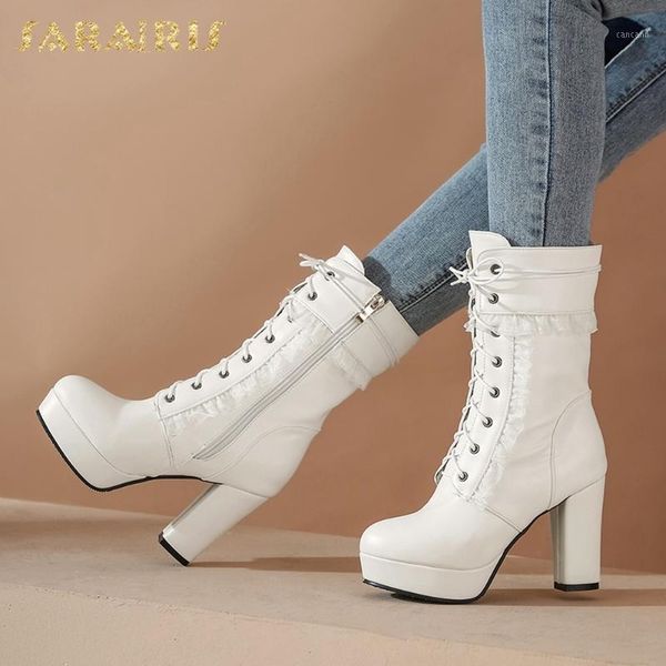 sarairis 2020 big size 48 platform high heels winter shoes woman sweet girls ladies lace shoelaces ankle boots female1, Black
sarairis 2020 big size 48 platform high heels winter shoes woman sweet girls ladies lace shoelaces ankle boots female1, Black