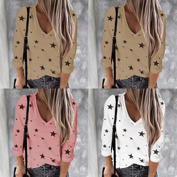 autumn winter 2020 v-neck digital print star long sleeve women autumn winter 2020 v-neck digital print star long sleeve digitalt-shirt d, White
autumn winter 2020 v-neck digital print star long sleeve women autumn winter 2020 v-neck digital print star long sleeve digitalt-shirt d, White
