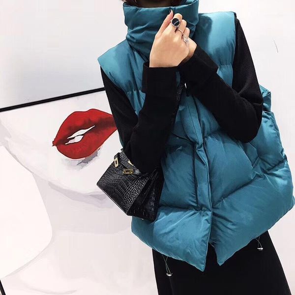 women's vests women winte vest jacket 2021 stand collar winter cotton padded sleeveless female shinny waistcoat1, Black;white
women's vests women winte vest jacket 2021 stand collar winter cotton padded sleeveless female shinny waistcoat1, Black;white