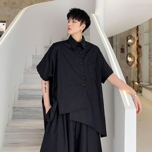 men short sleeve oversize irregular loose casual white black shirt male japan streetwear hip hop party dress shirts couple shirt1
men short sleeve oversize irregular loose casual white black shirt male japan streetwear hip hop party dress shirts couple shirt1