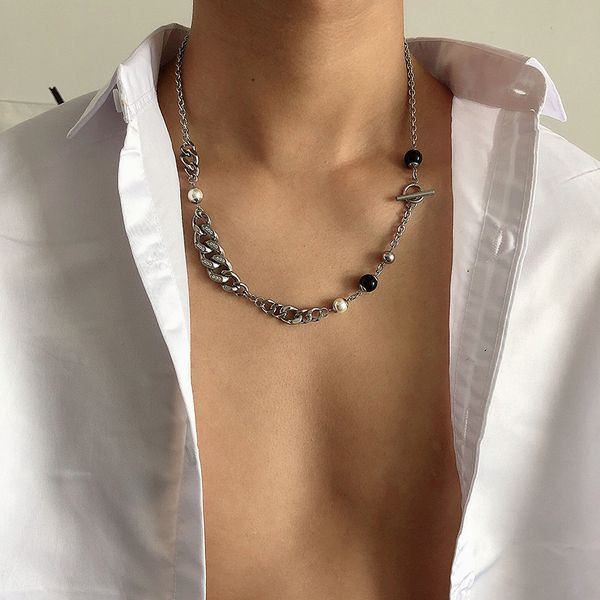 ins cool wind small design ot button inlaid with diamond titanium steel cuban stitching necklace for men and women light luxury personality, Silver
ins cool wind small design ot button inlaid with diamond titanium steel cuban stitching necklace for men and women light luxury personality, Silver