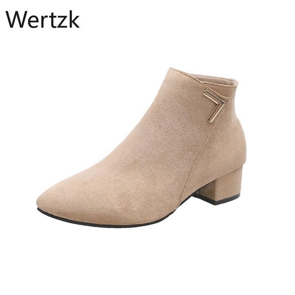 new brand women's ankle boots zipper mid square heels platform for ladies buckle footwear women's shoes zapatos de mujer, Black
new brand women's ankle boots zipper mid square heels platform for ladies buckle footwear women's shoes zapatos de mujer, Black