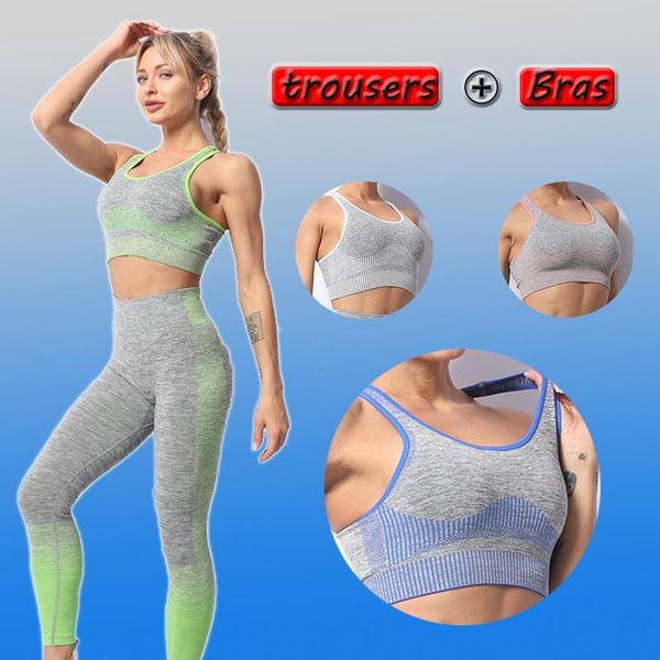 yoga outfits seamless set sports bras pants 2 piece women workout clothes for gym fitness clothing, White;red
yoga outfits seamless set sports bras pants 2 piece women workout clothes for gym fitness clothing, White;red
