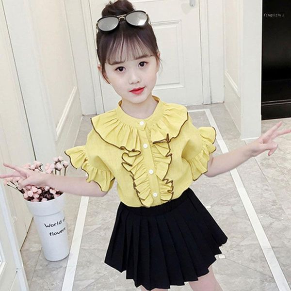 clothing sets summer casual children cotton t-shirt+ black color dress 2pcs suit girls outfits kids for 4-12 yrs1, White
clothing sets summer casual children cotton t-shirt+ black color dress 2pcs suit girls outfits kids for 4-12 yrs1, White
