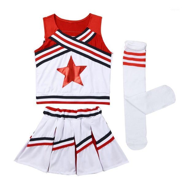 cheerleading kids girls cheerleader costume sleeveless with shorts skirt socks set school musical team suit uniform1
cheerleading kids girls cheerleader costume sleeveless with shorts skirt socks set school musical team suit uniform1