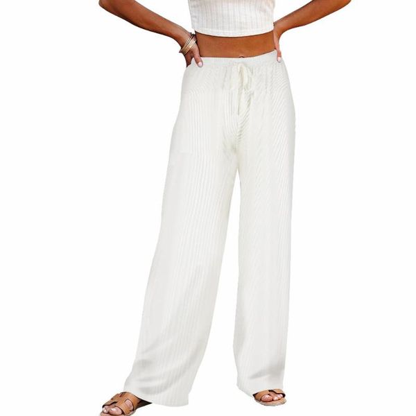 2021 new women's casual pants fashion wild loose wide leg trousers female lace up long pants solid color homewear s//l/xl, Black;white
2021 new women's casual pants fashion wild loose wide leg trousers female lace up long pants solid color homewear s//l/xl, Black;white