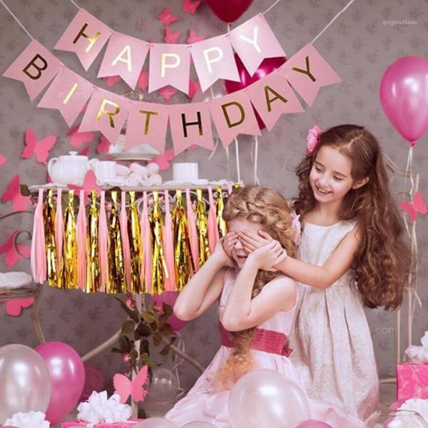 pastel pink happy birthday banner garland hanging gold letters props bunting garland wedding decoration party event babyshower1
pastel pink happy birthday banner garland hanging gold letters props bunting garland wedding decoration party event babyshower1