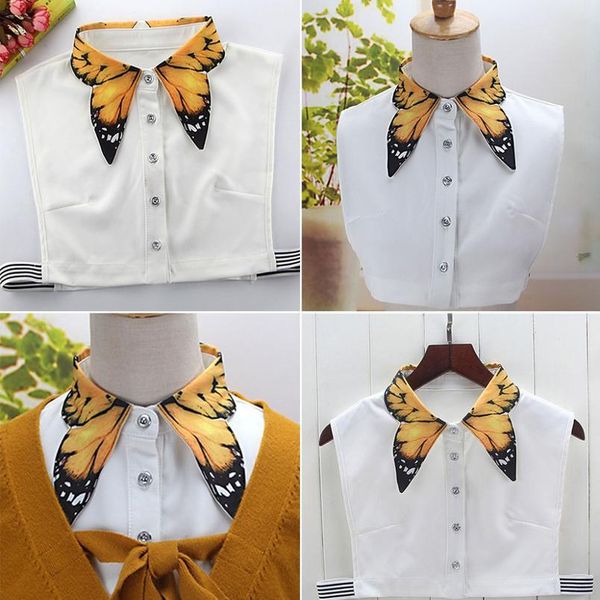 women pure color butterfly printing lapel choker necklace shirt fake false collar 2018 new wo jllaix, Blue;red
women pure color butterfly printing lapel choker necklace shirt fake false collar 2018 new wo jllaix, Blue;red