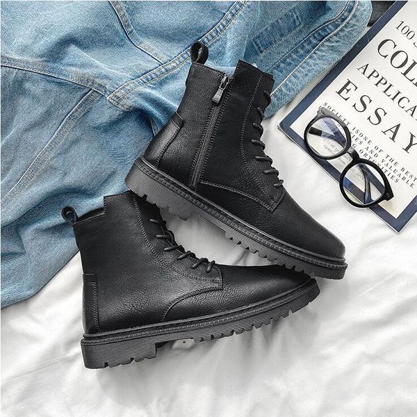 men boots winter lerther botties soft side zipper high cool black mens boot fashion keep warm size 40-45 07
men boots winter lerther botties soft side zipper high cool black mens boot fashion keep warm size 40-45 07