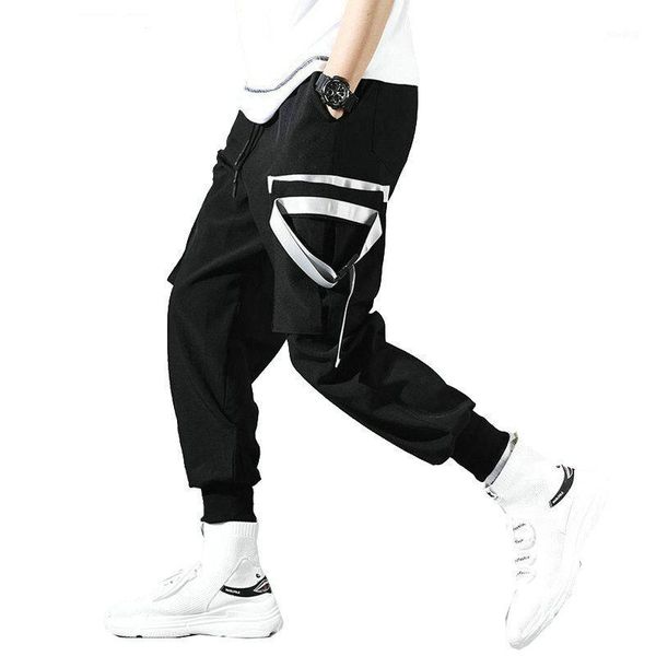 streetwear men's side pockets cargo harem pants 2020 hip hop casual male tatical joggers trousers fashion casual pants ribbons1, Black
streetwear men's side pockets cargo harem pants 2020 hip hop casual male tatical joggers trousers fashion casual pants ribbons1, Black