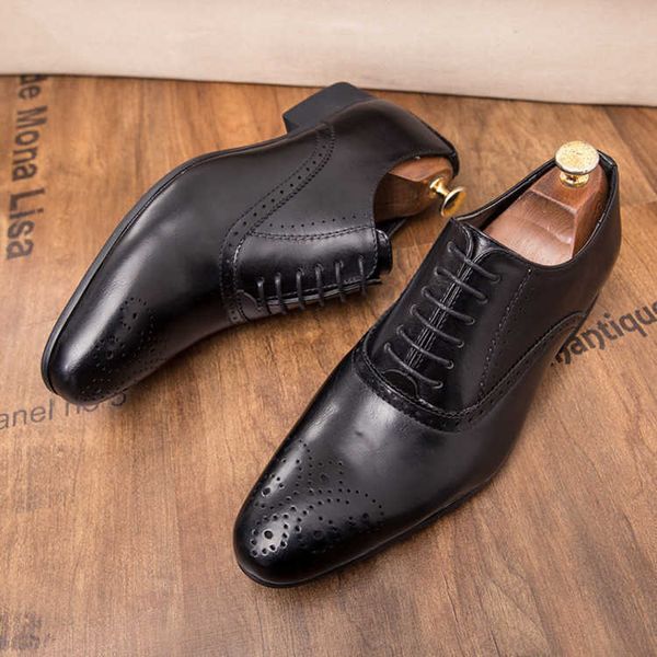 wholesale classic luxury men fashion leather brogue dress shoes pointed oxfords derby for male lace up designer luxury bullock formal weddin, Black
wholesale classic luxury men fashion leather brogue dress shoes pointed oxfords derby for male lace up designer luxury bullock formal weddin, Black