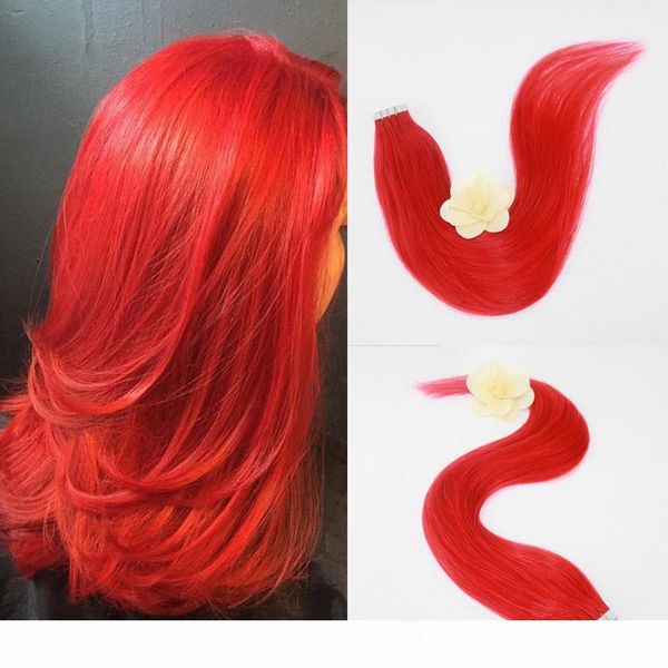 full hair popular multi-colors red color tape in premium remy human hair extensions 20 pcs per set 50g weight straight human hair, Black
full hair popular multi-colors red color tape in premium remy human hair extensions 20 pcs per set 50g weight straight human hair, Black