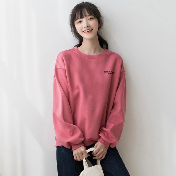 women's hoodies & sweatshirts girl sweatshirt autumn 2021 casual o-neck pullover letter print loose women outerwear, Black
women's hoodies & sweatshirts girl sweatshirt autumn 2021 casual o-neck pullover letter print loose women outerwear, Black