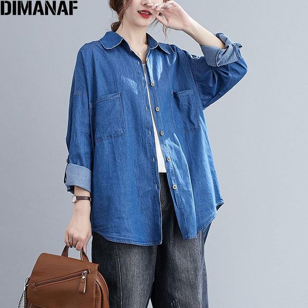 women's blouses & shirts dimanaf 2021 plus size women blouse casual denim blue solid long full sleeve oversize autumn big, White
women's blouses & shirts dimanaf 2021 plus size women blouse casual denim blue solid long full sleeve oversize autumn big, White