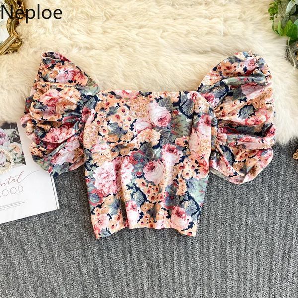 women's blouses & shirts neploe vintage floral square collar short blouse puff sleeve women pullover 2021 korean crop blusas 561861, White
women's blouses & shirts neploe vintage floral square collar short blouse puff sleeve women pullover 2021 korean crop blusas 561861, White