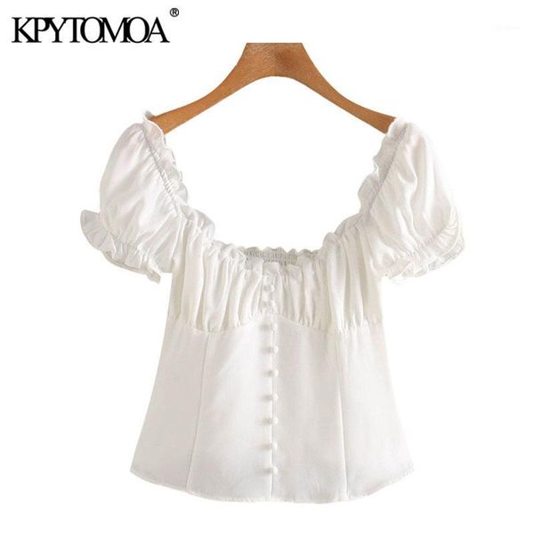 kpytomoa women 2020 sweet fashion ruffled cropped blouses vintage puff sleeve side zipper female shirts blusas chic 1, White
kpytomoa women 2020 sweet fashion ruffled cropped blouses vintage puff sleeve side zipper female shirts blusas chic 1, White
