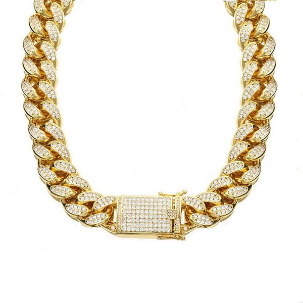 18mm 18-30inch gold plated bling cz stone miami cuban chain necklace bracelet rapper street jewelry for men women sale, Silver
18mm 18-30inch gold plated bling cz stone miami cuban chain necklace bracelet rapper street jewelry for men women sale, Silver