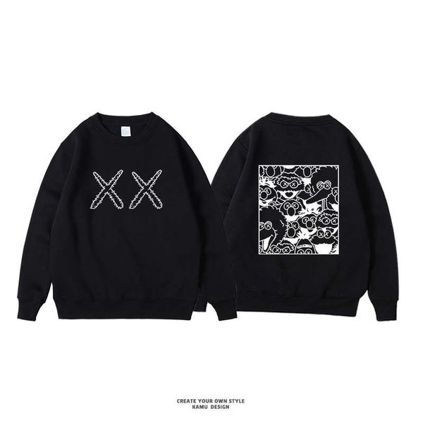 sweater men's 2020 plush crew neck fall / winter loose hoodless pullover student couple fashion top, Black
sweater men's 2020 plush crew neck fall / winter loose hoodless pullover student couple fashion top, Black