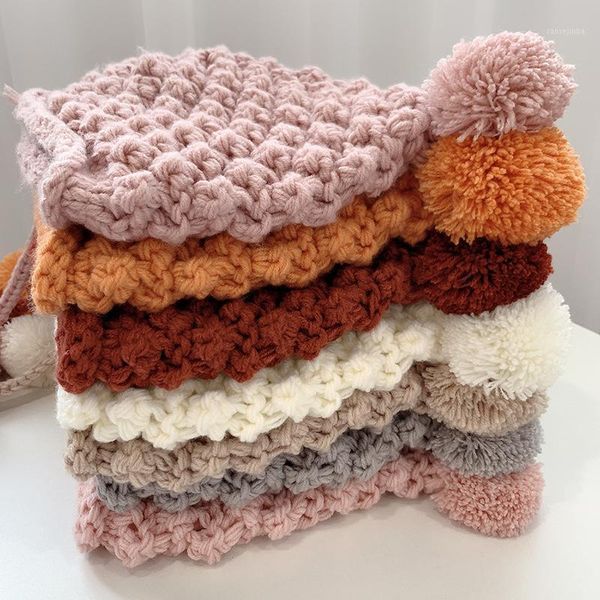 new style autumn winter children's wool knitted hat hand-woven big hair ball ear protection baby hat cute babies woolen cap1, Slivery;white
new style autumn winter children's wool knitted hat hand-woven big hair ball ear protection baby hat cute babies woolen cap1, Slivery;white