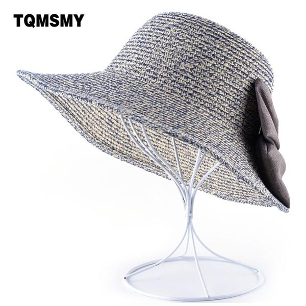 wide brim hats natural straw hat women's summer bucket cap ladies shade beach caps for women elegant bowknot sun chapeau female, Blue;gray
wide brim hats natural straw hat women's summer bucket cap ladies shade beach caps for women elegant bowknot sun chapeau female, Blue;gray