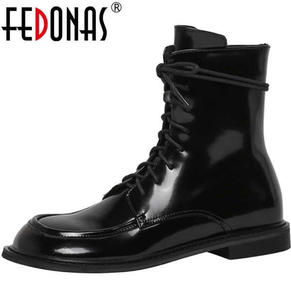 boots fedonas thick botton round toe motorcycle platform genuine leather women's shoes 2021 fall working party ankle heels, Black
boots fedonas thick botton round toe motorcycle platform genuine leather women's shoes 2021 fall working party ankle heels, Black
