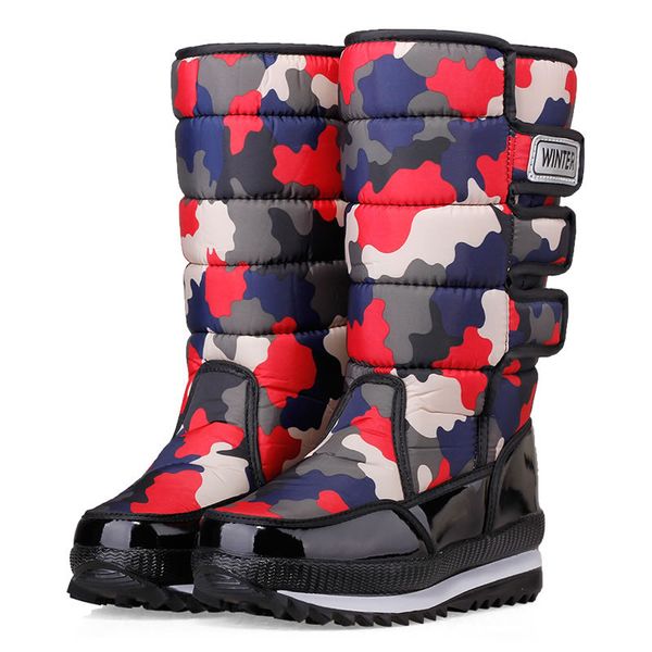 super warm snow boots women's winter outdoor anti-skiing shoes fur warm fashion rubber boots thickening camouflage men's cotton, Black
super warm snow boots women's winter outdoor anti-skiing shoes fur warm fashion rubber boots thickening camouflage men's cotton, Black