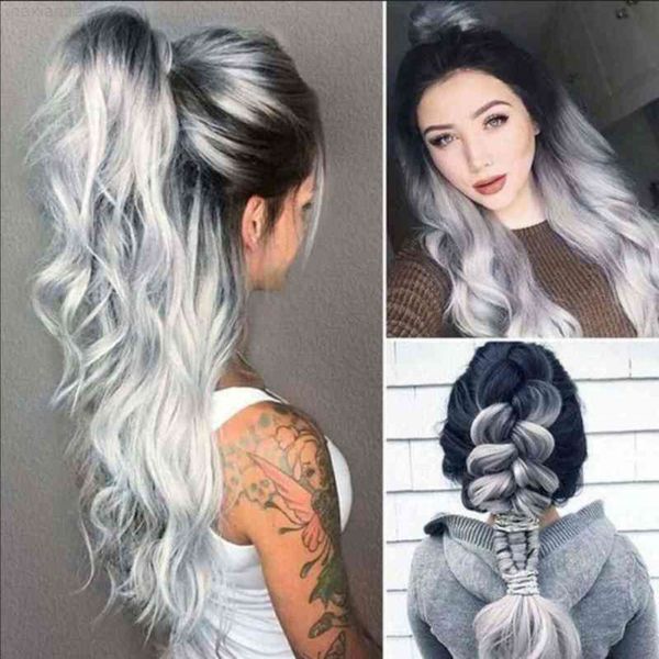 selling women's fashion long curly hair black gradient sier gray chemical fiber heaear yiwu
selling women's fashion long curly hair black gradient sier gray chemical fiber heaear yiwu
