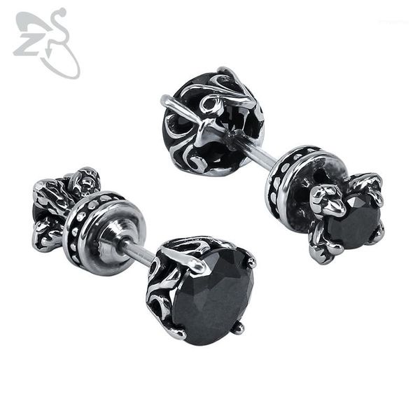 zs men's black zirconia stud earrings stainless steel punk jewelry accessories for women men vintage hip hop ear stud jewellry1, Golden;silver
zs men's black zirconia stud earrings stainless steel punk jewelry accessories for women men vintage hip hop ear stud jewellry1, Golden;silver