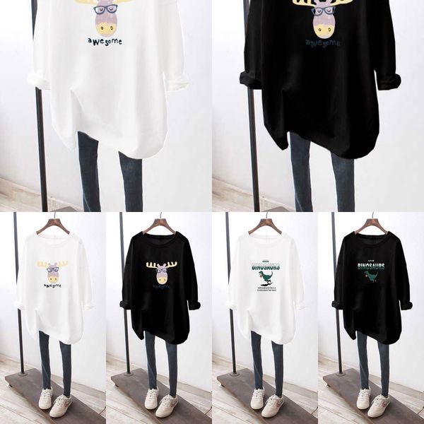 eswwb 2020 cotton design enlarged size loose long sleeve autumn new 2020 cotton new enlarged size loose long sleeve autumn t-shirt t-shirt d, White
eswwb 2020 cotton design enlarged size loose long sleeve autumn new 2020 cotton new enlarged size loose long sleeve autumn t-shirt t-shirt d, White