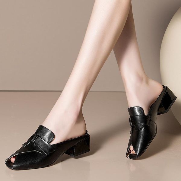 fashion slippers women sandals 2021 new female shoes square heeled shoes casual summer dress party casual slippers woman 34-42, Black
fashion slippers women sandals 2021 new female shoes square heeled shoes casual summer dress party casual slippers woman 34-42, Black