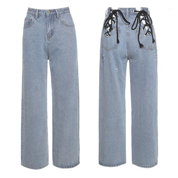 fashion tie cut-out high waist jeans wide leg pants for women harajuku long loose jeans streetwear1, Blue
fashion tie cut-out high waist jeans wide leg pants for women harajuku long loose jeans streetwear1, Blue